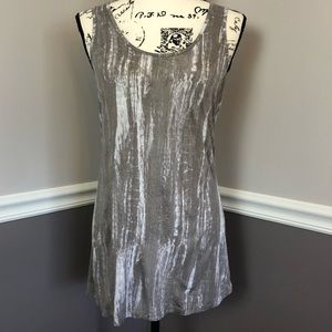 100% modal Gray & white marbled tank top.